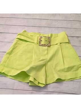 Tanya Taylor lime shorts size 0